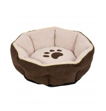 Pet Bedding Sculptured Round Bed лежак для кошек и мелких собак, с мягкими бортиками, круглый