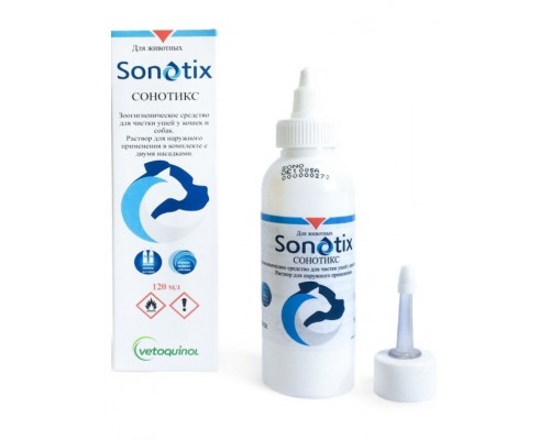 Сонотикс (Sonotix) средство для чистки ушей у кошек и собак