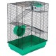 ECO клетка для грызунов ГОША-4 (42*30*h59см) три этажа+домик,колесо,миска, разборная, шаг прута 10,5мм