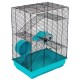 ECO клетка для грызунов ГОША-4 (42*30*h59см) три этажа+домик,колесо,миска, разборная, шаг прута 10,5мм