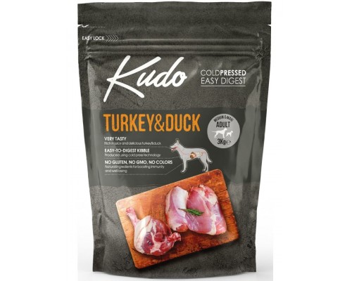 Сухой корм для собак с Индейкой и Уткой, TURKEY & DUCK  MEDIUM &MAXI ADULT