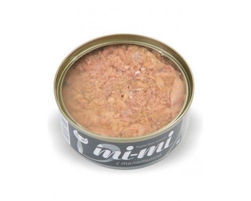 Ми-ми (mi-mi) консервы для кошек с телятиной