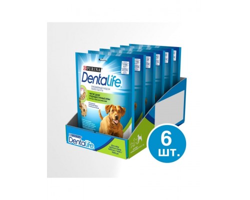 Лакомство DentaLife® для собак крупных пород, уход за полостью рта