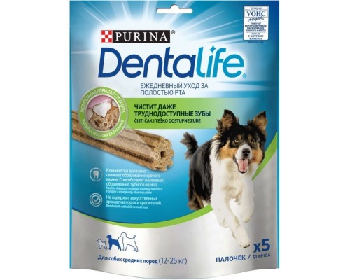 Лакомство DentaLife® для собак средних пород, уход за полостью рта