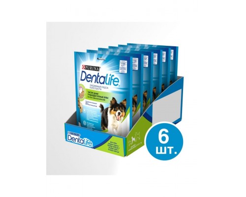 Лакомство DentaLife® для собак средних пород, уход за полостью рта