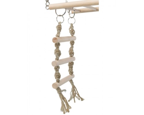 Мостик подвесной деревянный