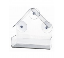 Оконная кормушка для птиц, прозрачная