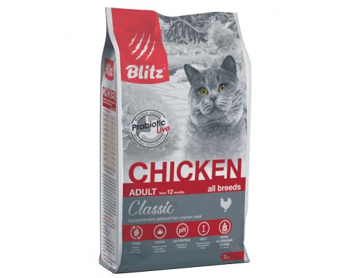 Classic Chicken Adult Cats All Breeds с курицей для взрослых кошек всех пород