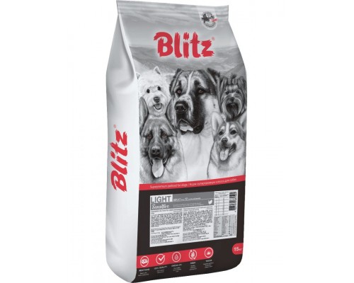 Sensitive Light Adult Dog All Breeds для взрослых собак с лишним весом, с индейкой