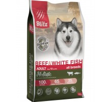 Holistic Beef & White Fish Adult Dog All Breeds (Grain Free) беззерновой корм для взрослых собак всех пород с говядиной и белой рыбой