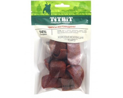 Чипсы из говядины для собак Золотая коллекция