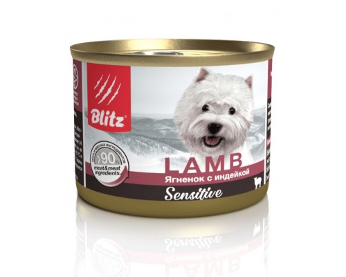 Sensitive Dog Lamb & Turkey (Pate) «Ягнёнок с индейкой» для собак всех пород и возрастов, паштет (консервы)