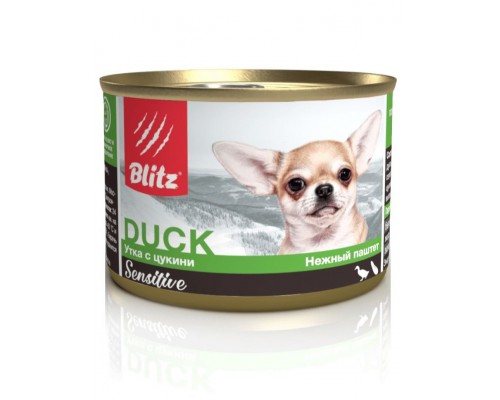 Sensitive Small Breed Duck with Zucchini «Утка с цукини» для собак мелких пород всех возрастов