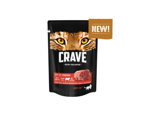 CRAVE™ для взрослых кошек с говядиной