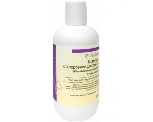 Chlorhexidine Shampoo 4% шампунь с хлоргексидином, антибактериальный для кошек и собак