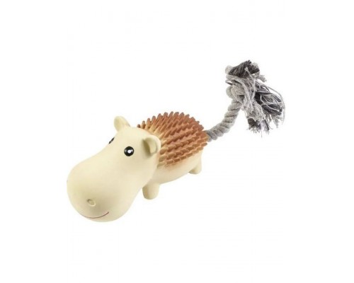 Гиппопотам с канатным хвостом игрушка для собак