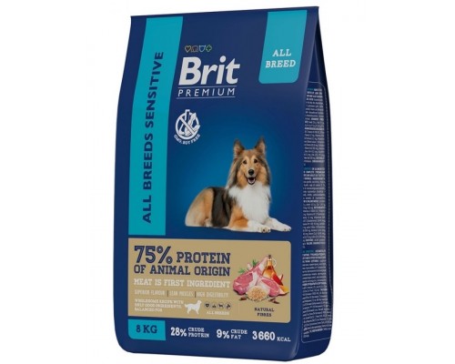 Brit Premium Dog Sensitive с бараниной и индейкой для взрослых собак всех пород