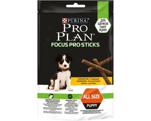 Focus PRO Sticks лакомство для поддержания развития мозга у щенков, с курицей