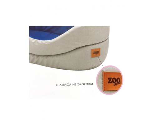 Лежанка Oxford двухсторонняя синий/серый