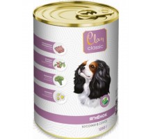 Clan Classic консервированный корм для собак с ягнёнком  кусочки в соусе