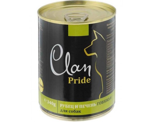 Clan Pride консервы для собак рубец и печень говяжья