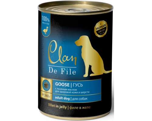 Clan De File Гусь в желе с экстрактом Юкки и льняное масло