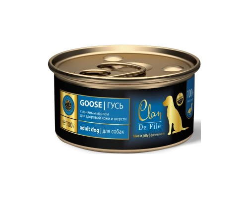 Clan De File Гусь в желе с экстрактом Юкки и льняное масло