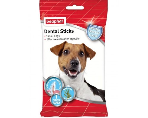 Лакомство Dental Sticks для чистки зубов для собак мелких пород, морские водоросли