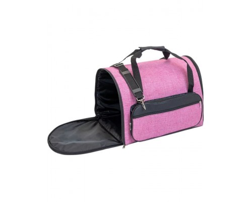 ZooM Сумка-переноска CLASSIC раскладная 4 кармана розовая