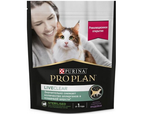 LiveClear для котят, снижает количество аллергенов в шерсти, с индейкой, Kitten Delicate