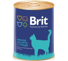 Brit Premium Мясное ассорти с птицей для кастрированных котов