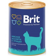 Brit Premium Мясное ассорти с птицей для кастрированных котов