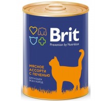 Brit Premium Мясное ассорти с печенью