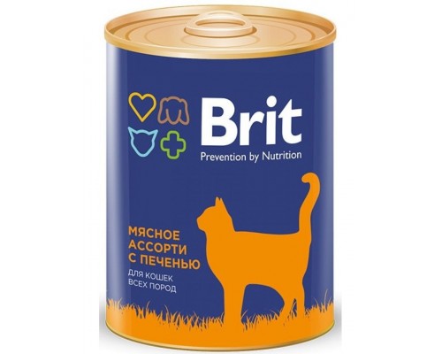 Brit Premium Мясное ассорти с печенью