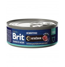 Brit Premium by Nature консервы с мясом ягнёнка для кошек с чувствительным пищеварением