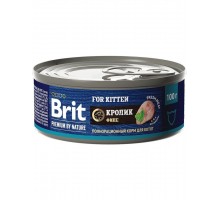 Brit Premium by Nature консервы с мясом кролика для котят