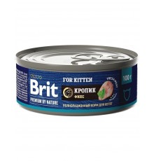 Brit Premium by Nature консервы с мясом кролика для котят