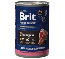 Brit Premium by Nature консервы с говядиной для взрослых собак всех пород