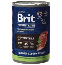 Brit Premium by Nature консервы с телятиной для щенков всех пород