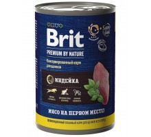 Brit Premium by Nature консервы с индейкой для щенков всех пород