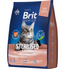 Brit Premium Cat Sterilized Salmon & Chicken с лососем и курицей для стерилизованных кошек