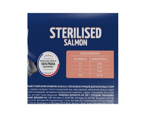 Brit Premium Cat Sterilized Salmon & Chicken с лососем и курицей для стерилизованных кошек