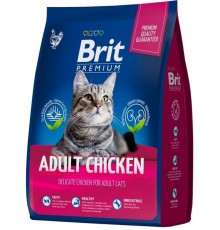 Brit Premium Cat Adult Chicken с курицей для взрослых кошек