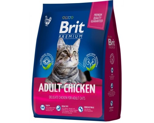 Brit Premium Cat Adult Chicken с курицей для взрослых кошек