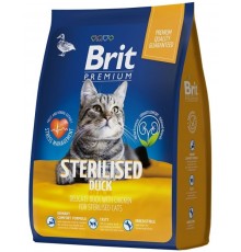 Brit Premium Cat Sterilized Duck & Chicken с уткой и курицей для взрослых стерилизованных кошек