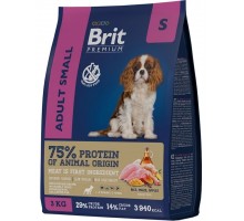 Brit Premium Dog Adult Small с курицей для взрослых собак мелких пород