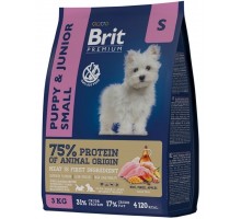 Brit Premium Dog Puppy and Junior Small с курицей для щенков мелких пород