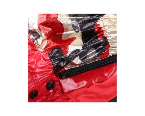 Дождевик для собак камуфляж/красный для девочек