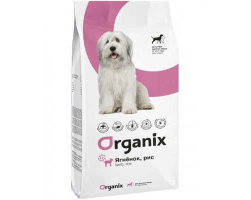 Organix для собак крупных пород с ягненком и рисом