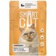 Smart Cat паучи для взрослых кошек и котят кусочки курочки с тыквой в нежном соусе
